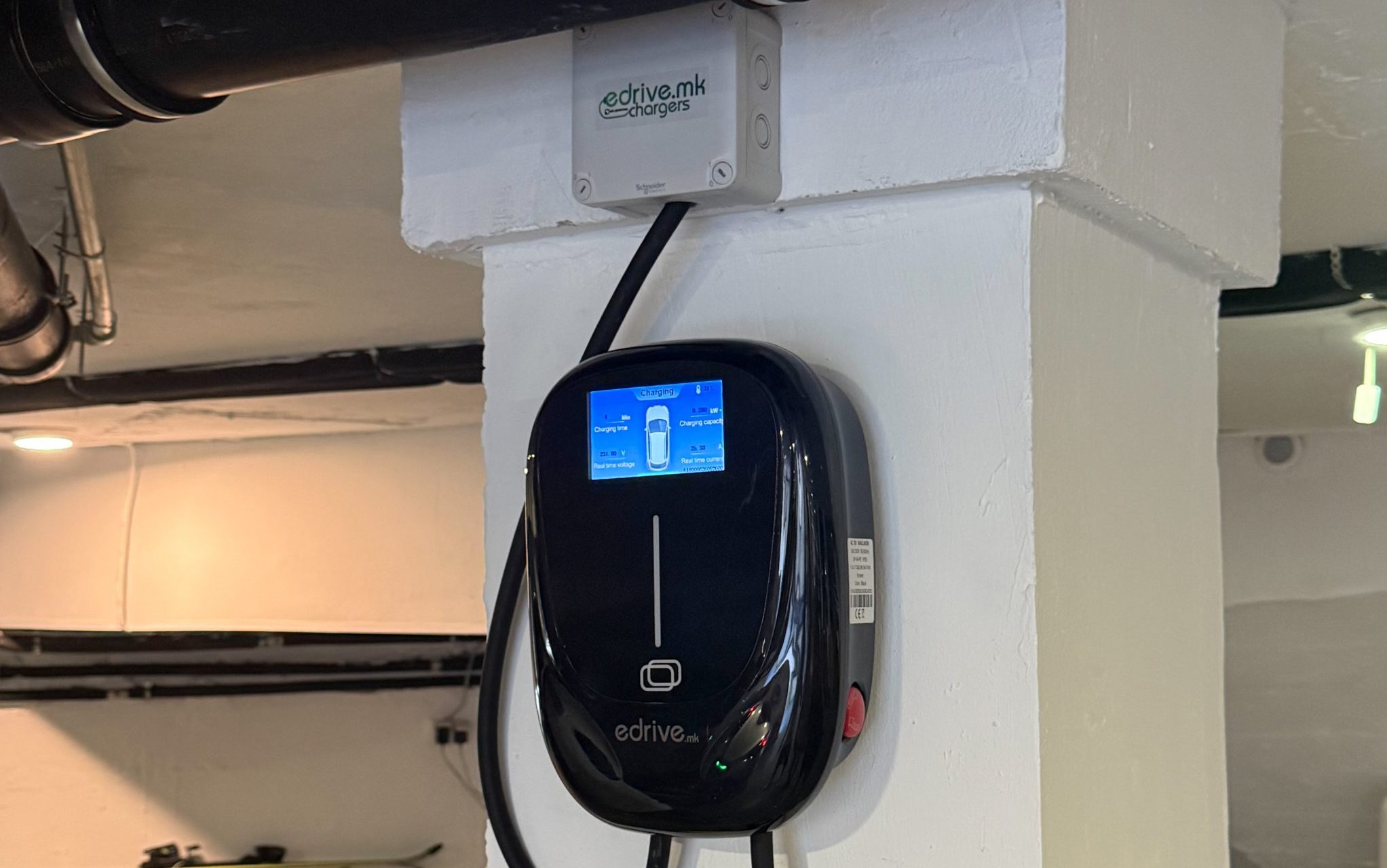 22kW ev polnac domasna instalacija edrivemk